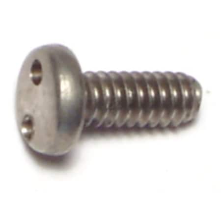 Midwest Fastener #10-24 x 1/2 in Spanner Pan Machine Screw, Plain 18-8 Stainless Steel, 8 PK 70991